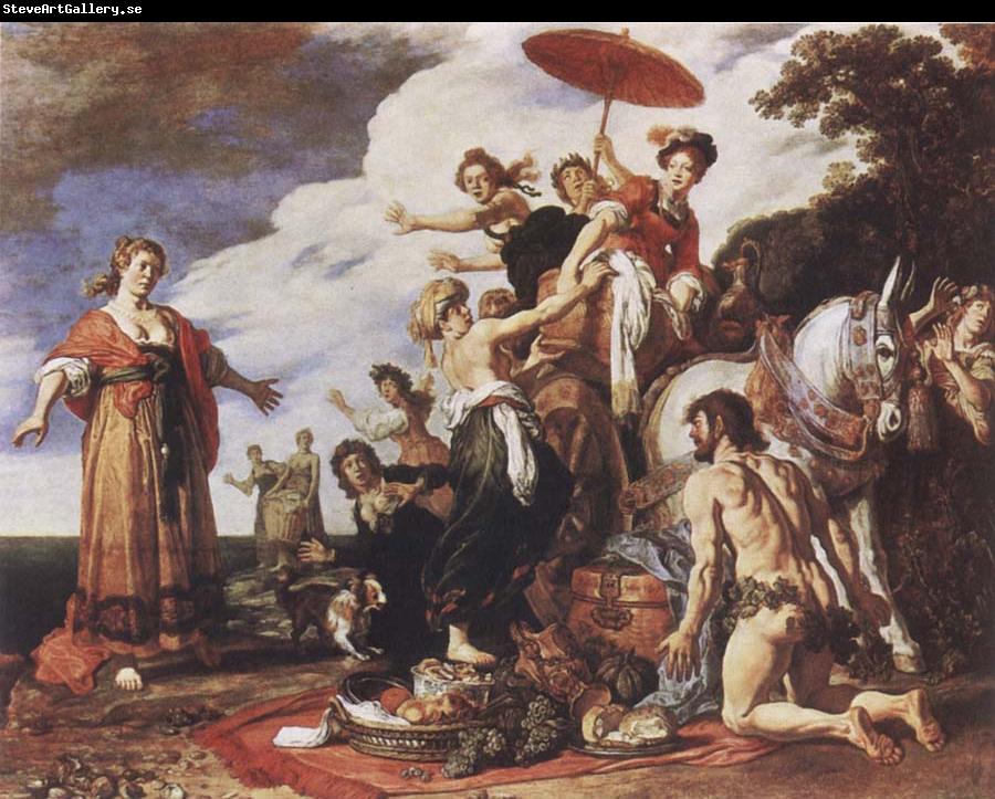LASTMAN, Pieter Pietersz. Odysseus and Nausicaa